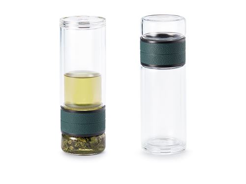The Borosilicate Glass "Tea-To-Go" Infuser Mug 250ml