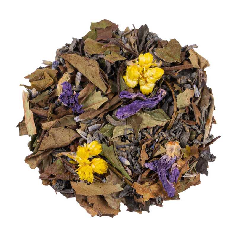 Organic Lavender Sleep Well Tea Blend | Bedtime Green & White Tea ...