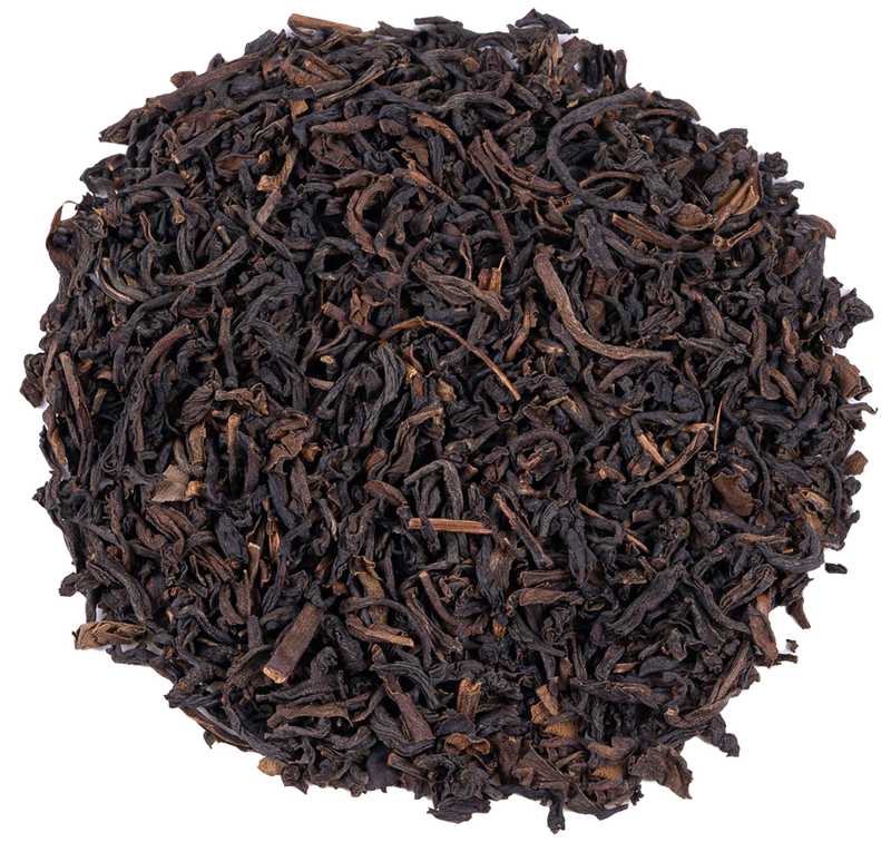 Organic Decaffeinated Darjeeling FOP black tea loose leaves, CO2 process